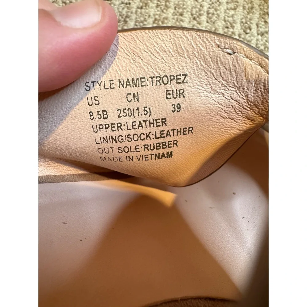 Kate‎ Spade Tropez Suede Espadrille Wedge Sandals Taupe Size 8.5